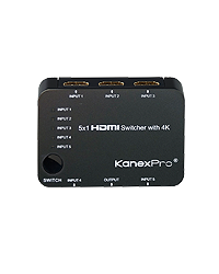 KanexPro 5x1 HDMI Switcher with 4K Support