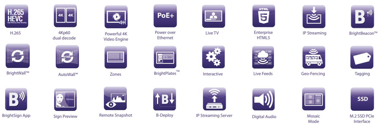 BrightSign XT1144 Features